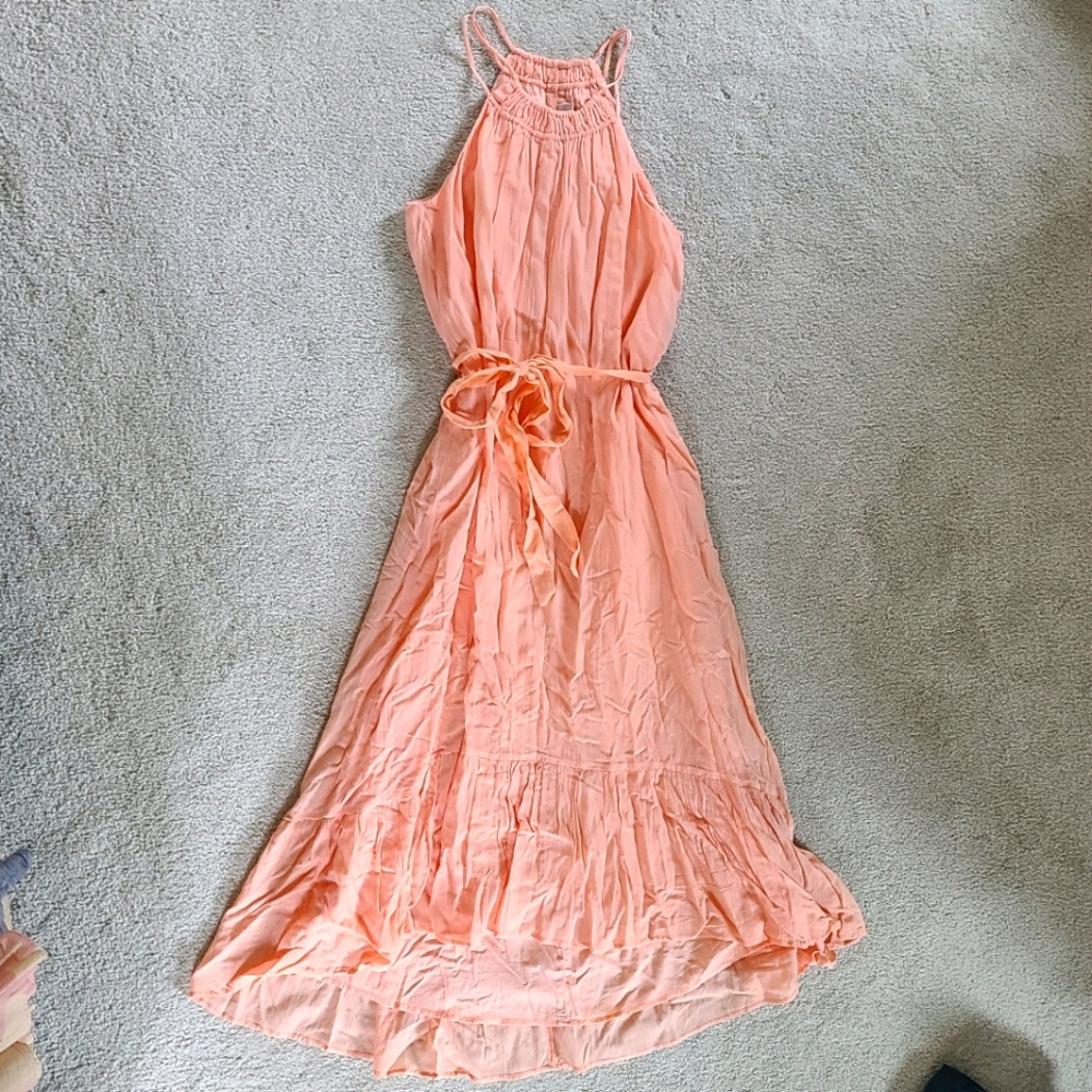 Loft Boho Peach Dress